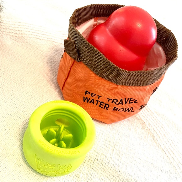 Doggy Pet Bundle - Kong Chew Toy Travel Water Bowl - Picture 6 of 6